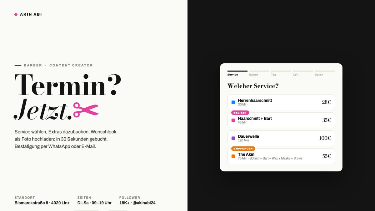Startseite von Akin Abi