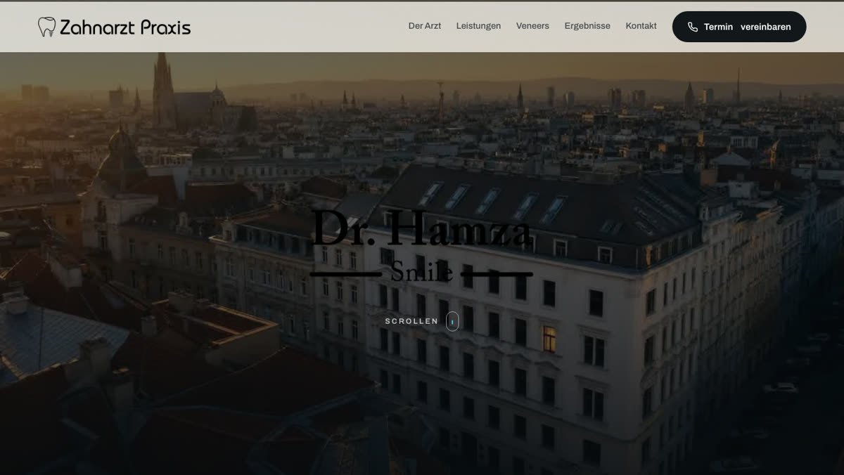 Startseite von Zahnarztpraxis Dr. Hamza
