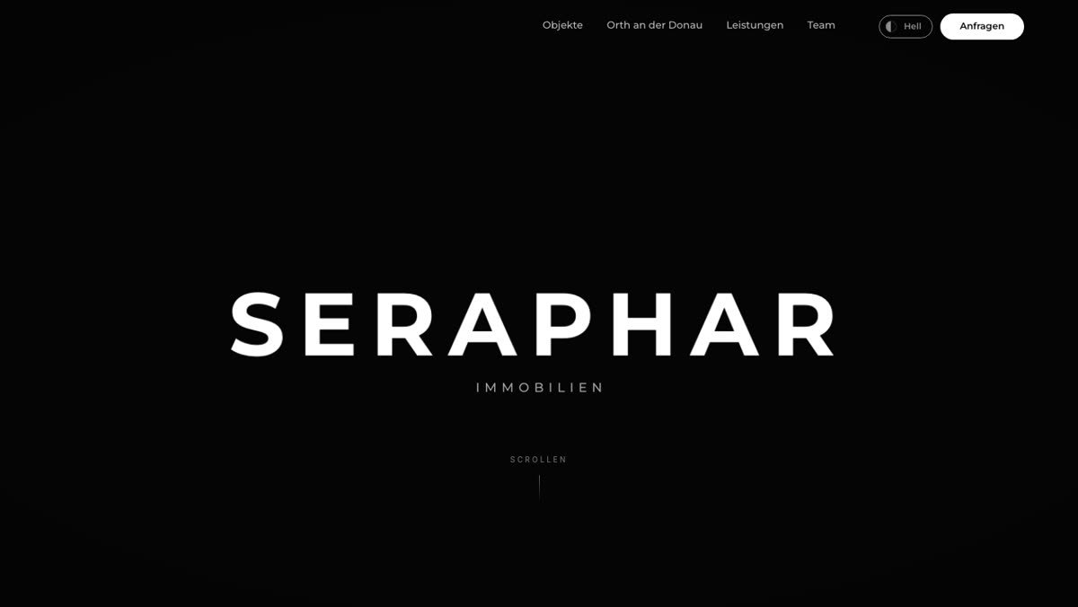 Startseite von Seraphar