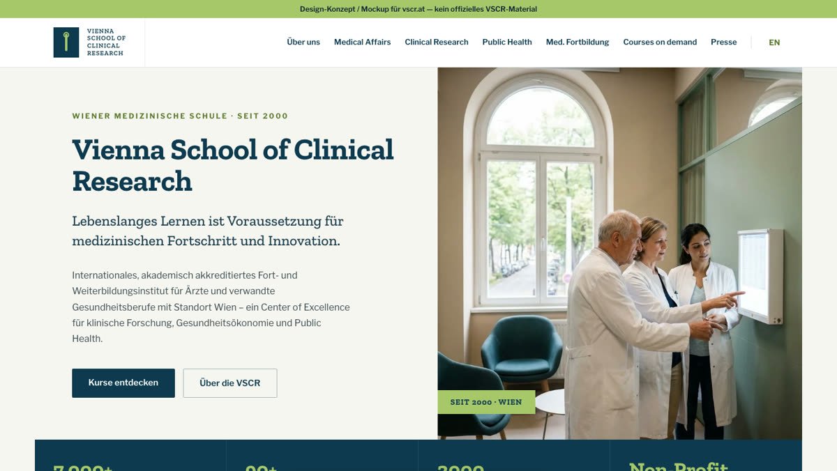 Startseite von VSCR